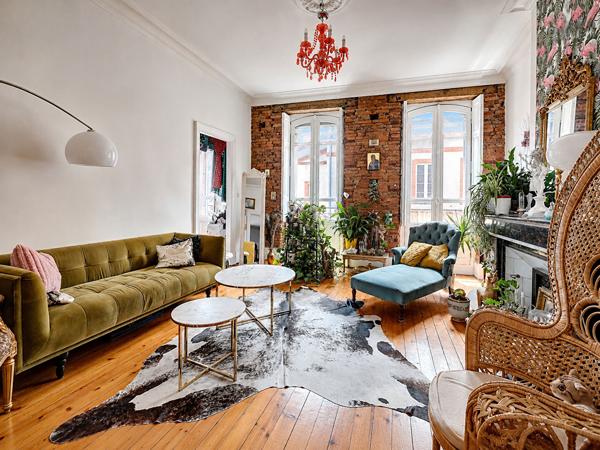 Appartement ancien T4 à vendre  Toulouse Quartier des Chalets (31000) 141 m2