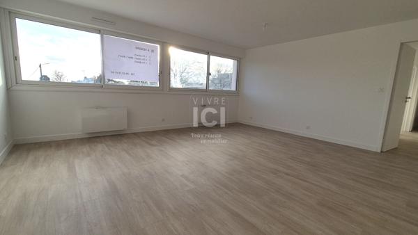 A VENDRE Appartement 77 m² 3 chambres Dernier étage avec ascenseur au coeur d'Orvault-Bourg