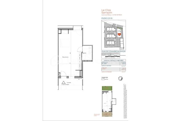 Appartement de 36,08 m²