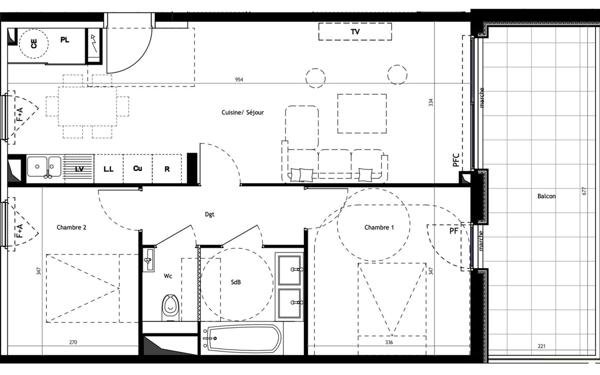 Appartement à vendre    3 pièces • 62 m2 Le Grau-du-Roi