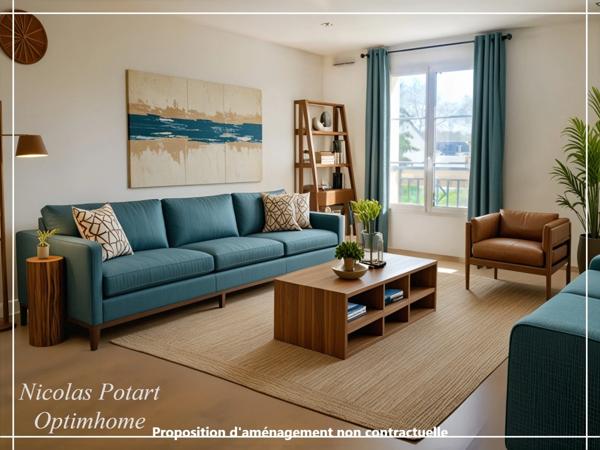 Appartement récent 3 pièces avec place de stationnement – 68 m²