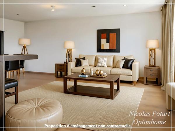 Appartement récent 3 pièces avec place de stationnement – 68 m²