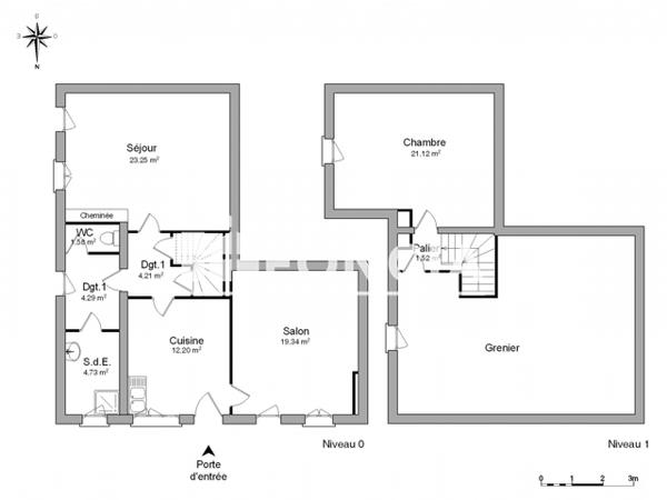 Location Maison 3 pièces 92.32 m² - 32 IMPASSE DE L'ABREVOIR Magne 79460