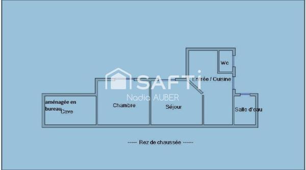 PAVILLON 2 PIECES AVEC BUREAU ET  TERRASSE