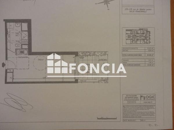 Location Studio 25.98 m² - 270/276 RUE DU GENERAL LECLERC Franconville 95130