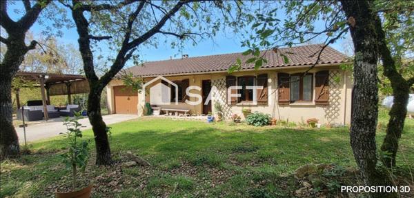 Virac (81640) – Rare : maison de plain-pied avec grand terrain boisé, sans voisin proche