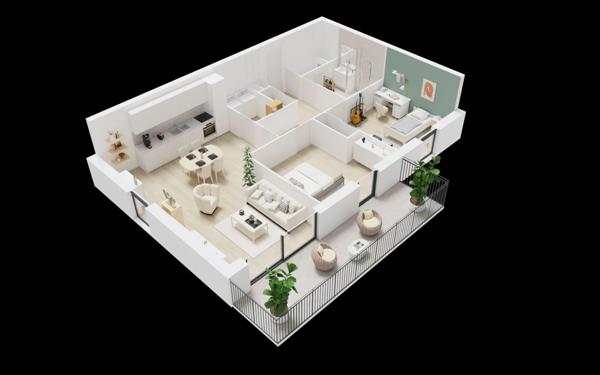 Appartement à vendre    3 pièces • 69,65 m2 Guilers