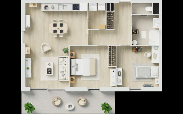 Appartement à vendre    3 pièces • 69,65 m2 Guilers