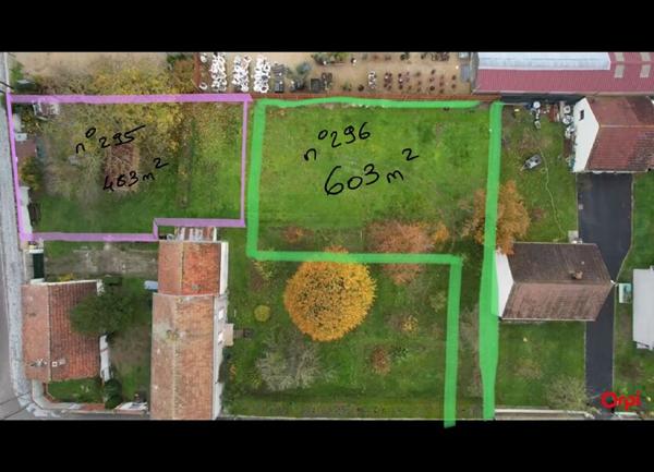 Terrain à vendre    603 m2 Prunay