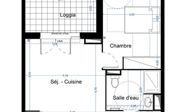 Appartement à vendre    2 pièces •  Narbonne