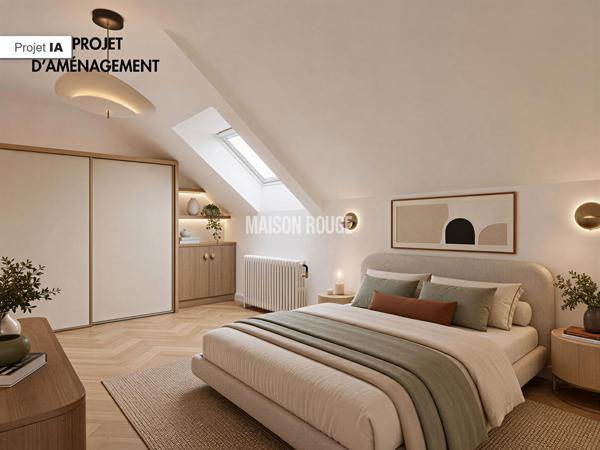 Maison authentique en pierres, charme et confort moderne, vie de plain-pied proche du bourg de Ploufragan