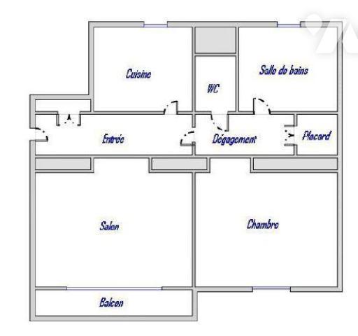 Rue Cambronne Paris XV, appartement LOUÉ de type T2 de 39m² carrez (41m² au sol), situé au 1er ...