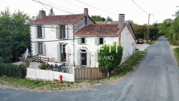 Longère de charme 140m², 4 chambres 1600m² de terrain.