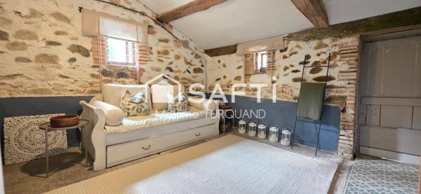 Longère de charme 140m², 4 chambres 1600m² de terrain.
