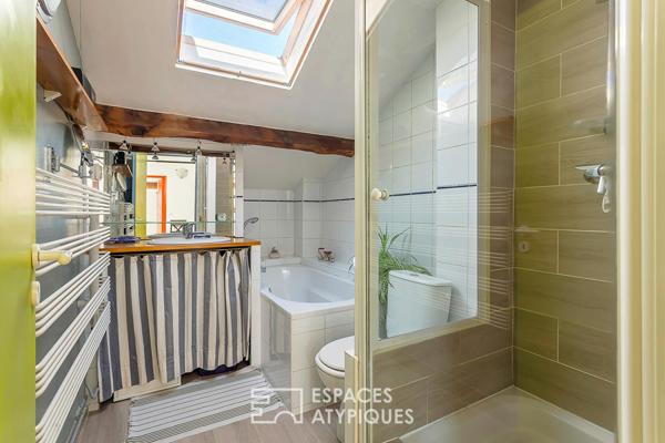 Duplex de caractère en dernier étage