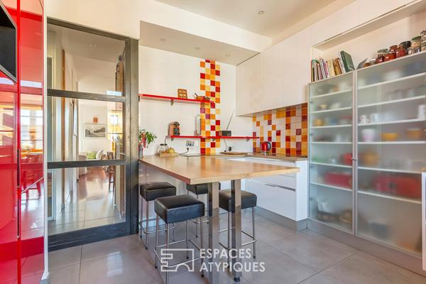 Duplex de caractère en dernier étage