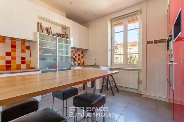 Duplex de caractère en dernier étage
