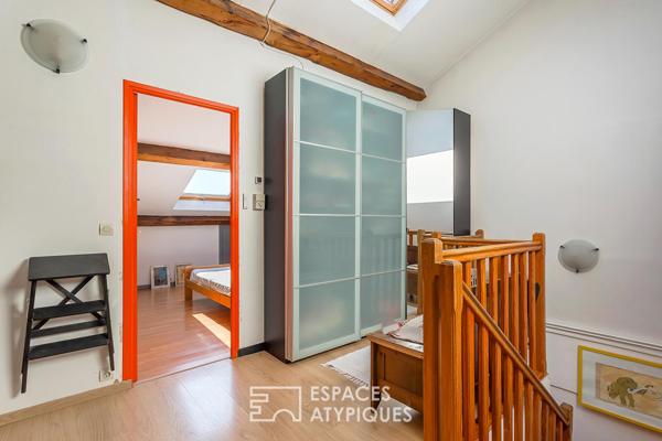 Duplex de caractère en dernier étage