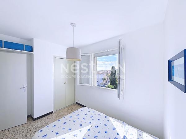 Charmant appartement 3 pièces de 37 m² avec belle vue mer panoramique & place de parking privative à Saint-Pierre-la-Mer