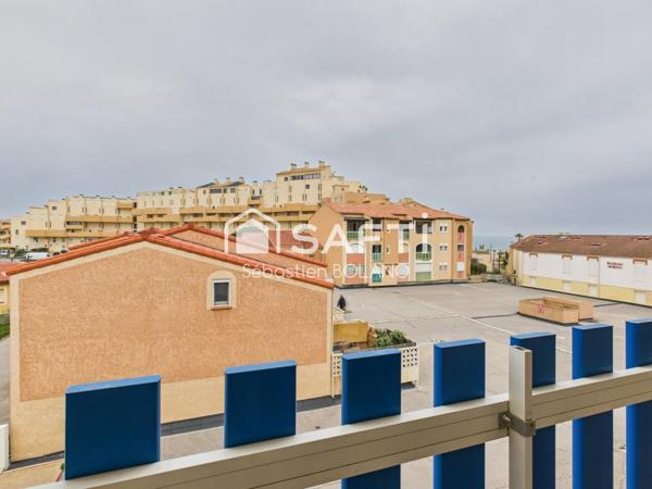 Appartement T2 vue mer à Le Barcarès, résidence Le Grand Bleu.