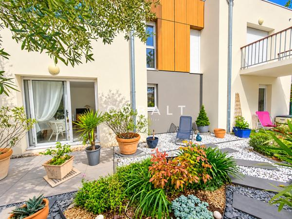 Appartement en rez-de-jardin - 48.21 m² - 1 Chambre - Place de stationnement privative + Cave - Escoublac