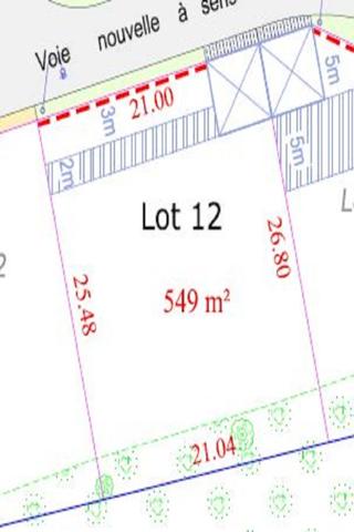 Terrain 549 m2