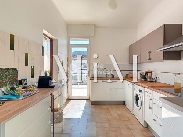 Maison de ville 110m² terrasses vue mer proche plage Carnon