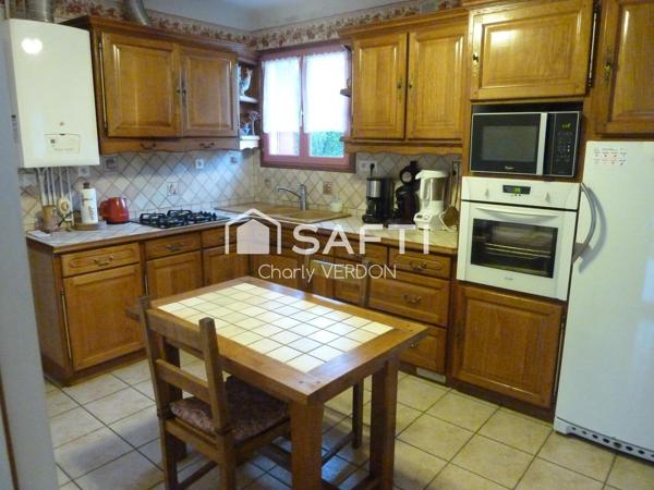 Maison plain pied avec 3 chambres et grand jardin
