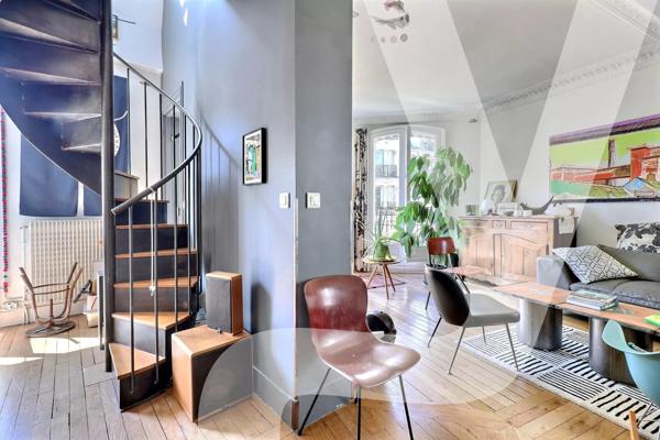 Paris 20e – Village Saint-Fargeau | Duplex 95 m² (102 m² au sol) en dernier étage, 3 chambres dont suite parentale - 75020 Paris 20ème - Réf 1913