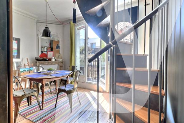 Paris 20e – Village Saint-Fargeau | Duplex 95 m² (102 m² au sol) en dernier étage, 3 chambres dont suite parentale - 75020 Paris 20ème - Réf 1913