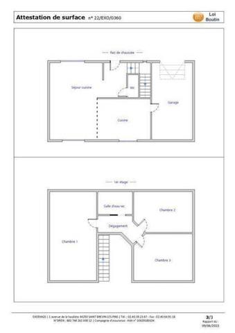 Maison 4 pièces                                        - 44570 Trignac Réf : 3793