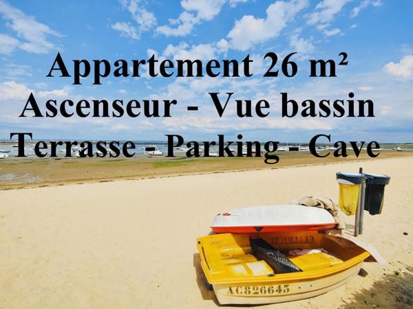 Vue bassin-Rénové-Ascenseur-Terrasse-Parking-Cave.