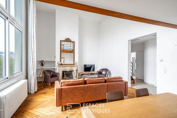Quartier Breteuil – Atelier en triplex et vue dégagée