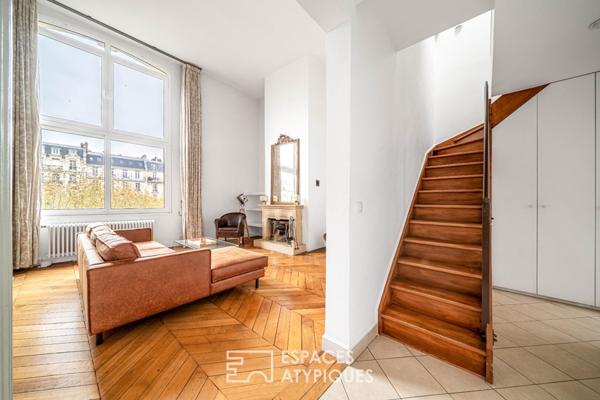Quartier Breteuil – Atelier en triplex et vue dégagée