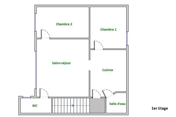 Appartement à vendre 3 pièces 44,88 m² Moëlan-sur-Mer