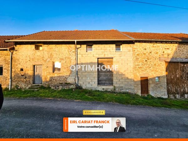 GRANGE AVEC ANCIENNE MAISON A RENOVER SUR DE 131.9 M² AVEC TERRAIN SUR 410 M² DE TERRAIN CLOS :