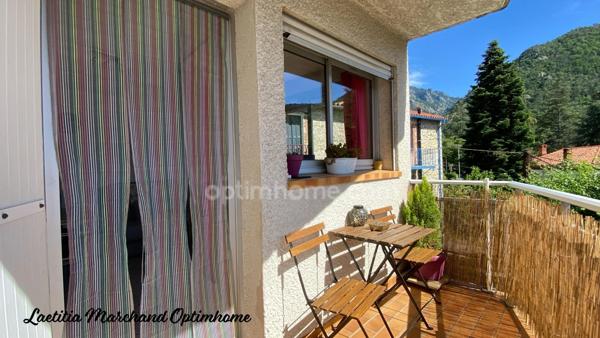 Appartement 2 pièces avec terrasse vue magnifique VERNET LES BAINS (66)