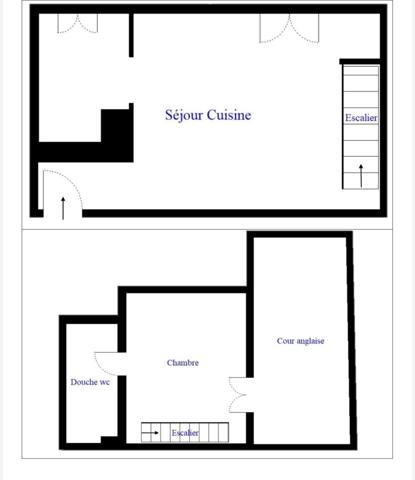 Paris 15e – Saint-Lambert  – Appartement style Maisonnette avec terrasse privée