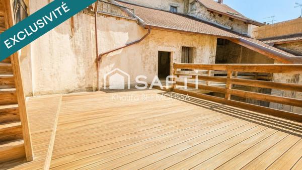 appartement avec fort potentiel en plein cœur de Belley sans travaux plus dependace