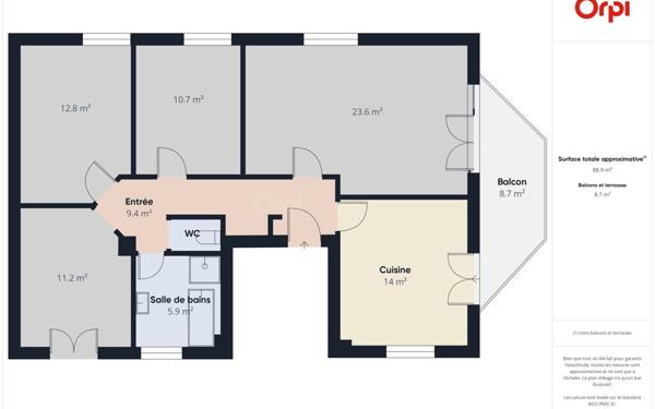 Appartement à vendre    4 pièces • 90 m2 Bischwiller