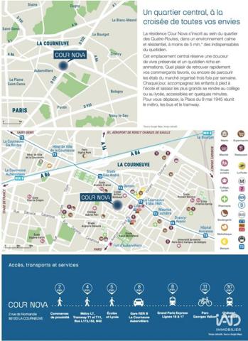 Appartement à vendre 5 pièces 105 m² La Courneuve