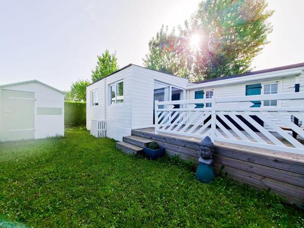 Mobil-home sur sa parcelle