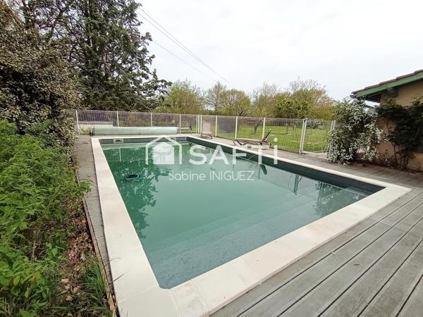 MAISON 172 m²  A LA CAMPAGNE, PISCINE, GRAND TERRAIN