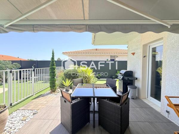 PERPIGNAN,SECTEUR CATALUNYA, MAISON 4 FACES PLAIN PIED, EXTERIEUR ARBORE, PISCINE