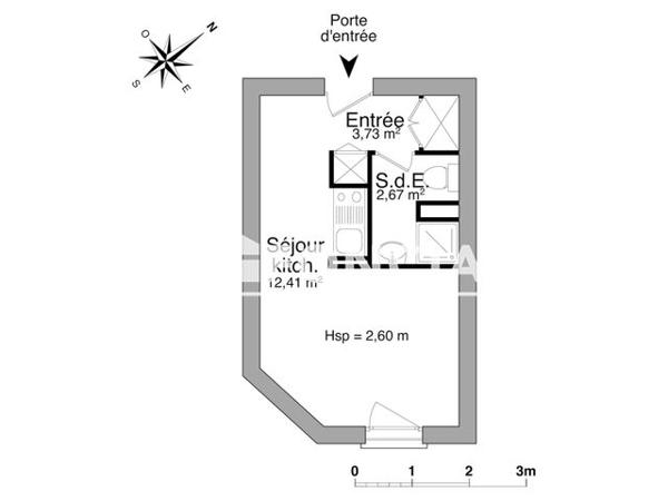 Location Studio 18.81 m² - 16 BOULEVARD COTE BLATIN Clermont Ferrand 63000