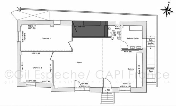 Appartement à vendre 3 pièces Rez-de-Jardin SAINT LAURENT DU VAR (06)