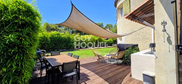 A Bouc Bel Air , Haut de villa de 4 pièces de 90 m2 env. avec terrasse et jardin