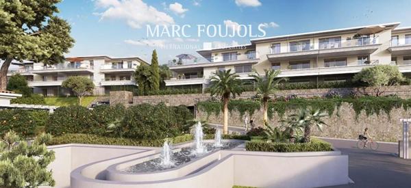 Cannet- appartement neuf vue mer panoramique 3 ch avec terrasses et 3 parkings