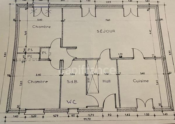 Dpt Eure et Loir (28), à vendre ERMENONVILLE LA PETITE maison P4