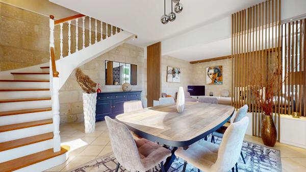 Cinq-Mars-la-Pile (37130) Maison en pierre avec jardin paysagé